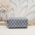 Dior Gray Toiletry Bag with Zipper Closure
