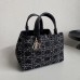 Medium Dior Toujours Bag in black leather