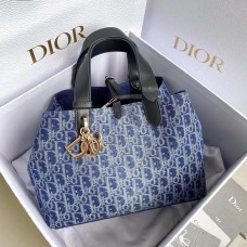 Medium Dior Toujours Bag Blue