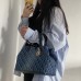 Elegant Dior Toujours Bag Medium size in blue