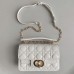 Small Dior Jolie Top Handle Bag in Black Leather