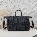 Elegant Dior Weekender 40 in black leather