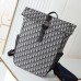 Replica Dior 8 Roll Top Backpack - Front Compartment & Roll Top Closure