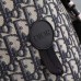Side view of black replica Dior Explorer Backpack