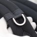 Detail of zipper on replica Dior Explorer Backpack
