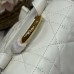 Medium Dior Caro Backpack white