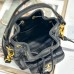 Replica Dior Caro Bucket Bag Nano – Black Leather Shoulder Bag