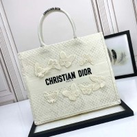 Replica Large Dior Book Tote White