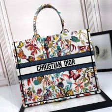 Replica Large Dior Book Tote White