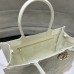 Dior Book Tote in Timeless White Design