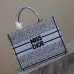 Floral embroidered Dior Book Tote
