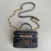 Replica Dior Caro Mini Vanity Case with logo detail