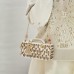 Lady D-Joy Micro Bag white Pearls