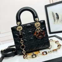 Replica Small Lady Dior Bag Black Cannage