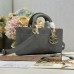 Replica Medium Lady D-Joy Bag grey