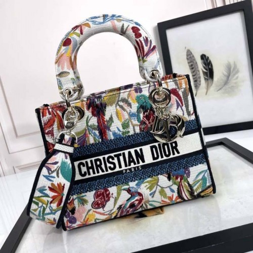 Replica Medium Lady D-Lite Bag White