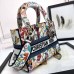 Medium Lady D-Lite Bag in White