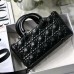 Replica Medium Lady D-Joy Bag in Black