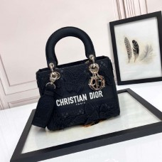 Replica Medium Lady D-Lite Bag Black