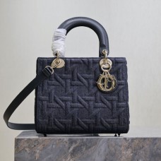 Replica Medium Lady Dior Bag Blue