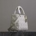 Medium Lady Dior bag replica with quilted texture