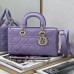 Dior Medium Lady D-Joy Bag purple