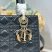 Lady Dior Bag black Flat Cannage Lambskin