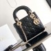 Mini Lady Dior Bag in Black Leather