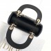 Chic Black Mini Lady Dior Bag with Gold Hardware
