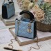 Mini Lady Dior Bag in black leather