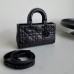 Replica Small Lady D-Sire Bag in black