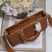 Lady D-Sire Bag Dark Brandy Taurillon Leather