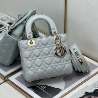 Replica Small Lady Dior Bag Pale Blue