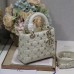 Replica Small Lady Dior Bag in Latte Cannage Lambskin