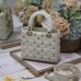 Luxury Replica Small Lady Dior Bag with Gold Accents