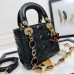 Replica Mini Lady Dior Bag Black Cannage