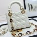 Replica Mini Lady Dior Bag White lambskin