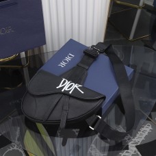 Dior And Shawn Saddle Bag Black