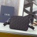 Replica Dior Saddle Triple Pouch Black