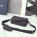 Replica Dior Saddle Triple Pouch Black