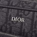 Replica Dior Saddle Triple Pouch Black