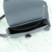 Replica Dior Small Saddle Messenger Bag with Flap Deep Gray Grained Calfskin
