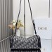 Close-Up of Gold-Tone Dior-Style Logo on Quilted Replica Bag