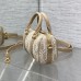 Replica Dior Groove 17 Nano Bag Natural - Side Profile with Stitching Detail