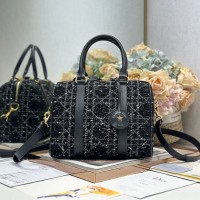Replica Dior Groove 25 Bag Black Tweed - Free shipping