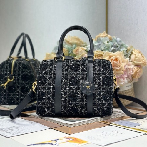 Replica Dior Groove 25 Bag Black Tweed - Free shipping
