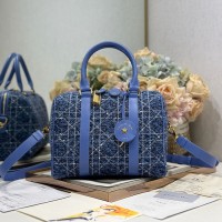 Replica Dior Groove 25 Bag Blue Tweed - Free shipping