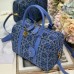 Replica Dior Groove 25 front view with Oblique pattern