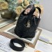 Replica Dior Nano Tote Bag in Black, Beige & Navy (Vertical Design)