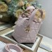 Replica Dior Toujours Vertical Nano Tote Bag - Sleep Design with Signature Cannage Stitching